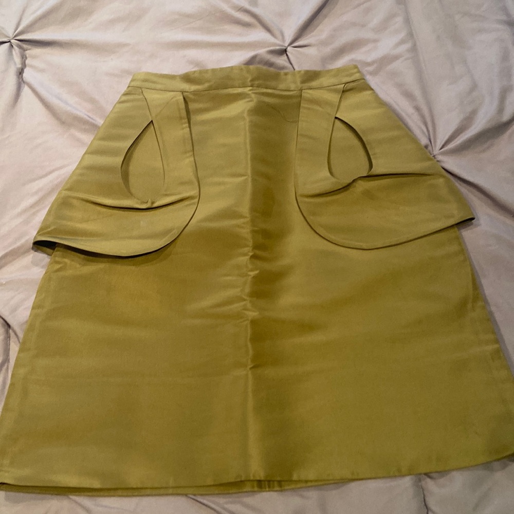 Skirt is size 4 and sweater is 5. Skirt original price was 532 and sweater 326.